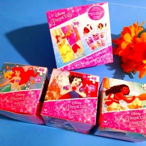 4PC Disney Princess Puzzle Sets